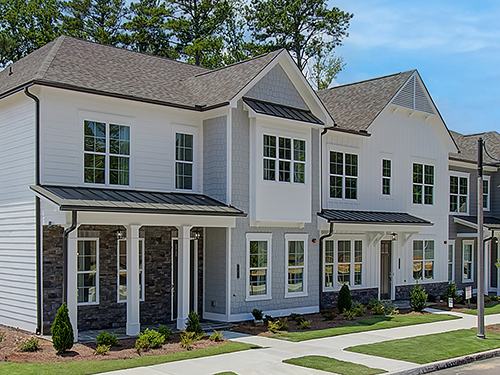 Less than 1 mile from Downtown Woodstock, Ruisseau luxury townhomes.>